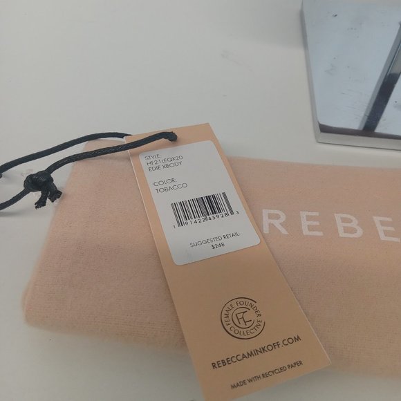 Rebecca Minkoff Edie Chevron Crossbody Bag - Tobacco - Picture 11 of 13